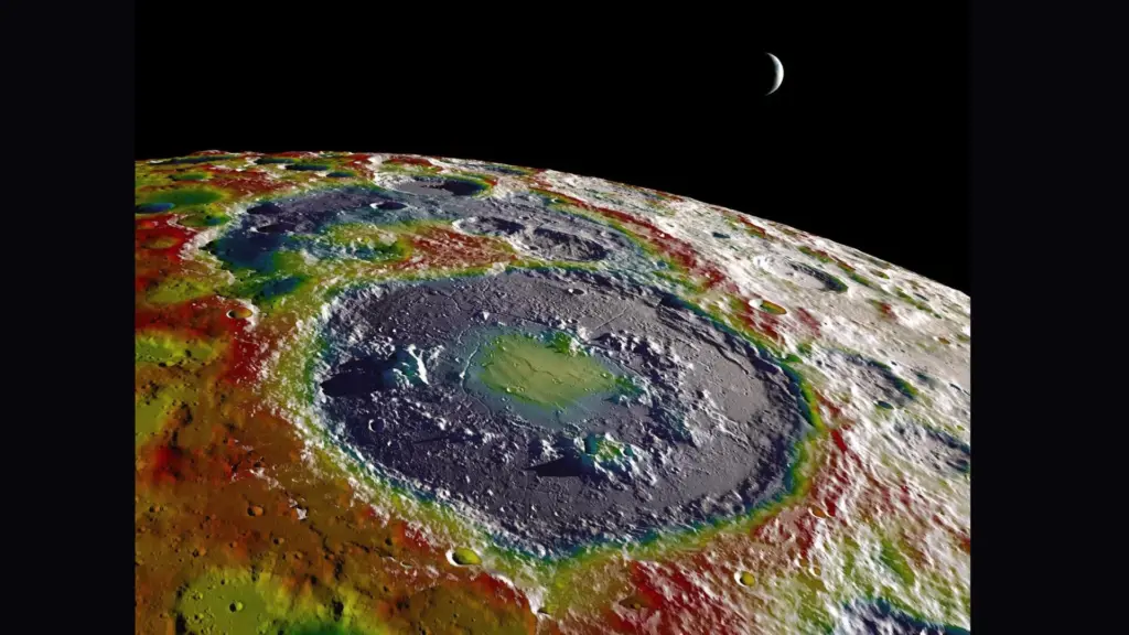 A large asteroid impact can melt rock and eject debris into space