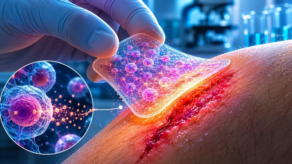 This new type of bandage can heal even chronic wounds. Photo.