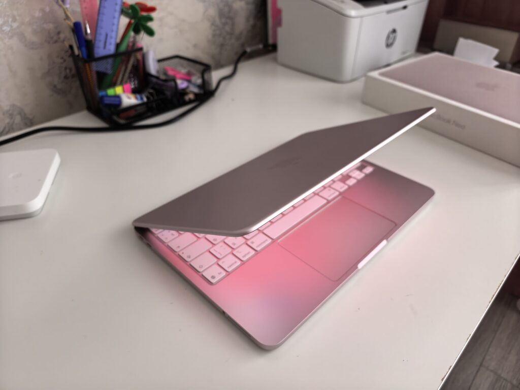 The computer is also compact enough to take along if needed