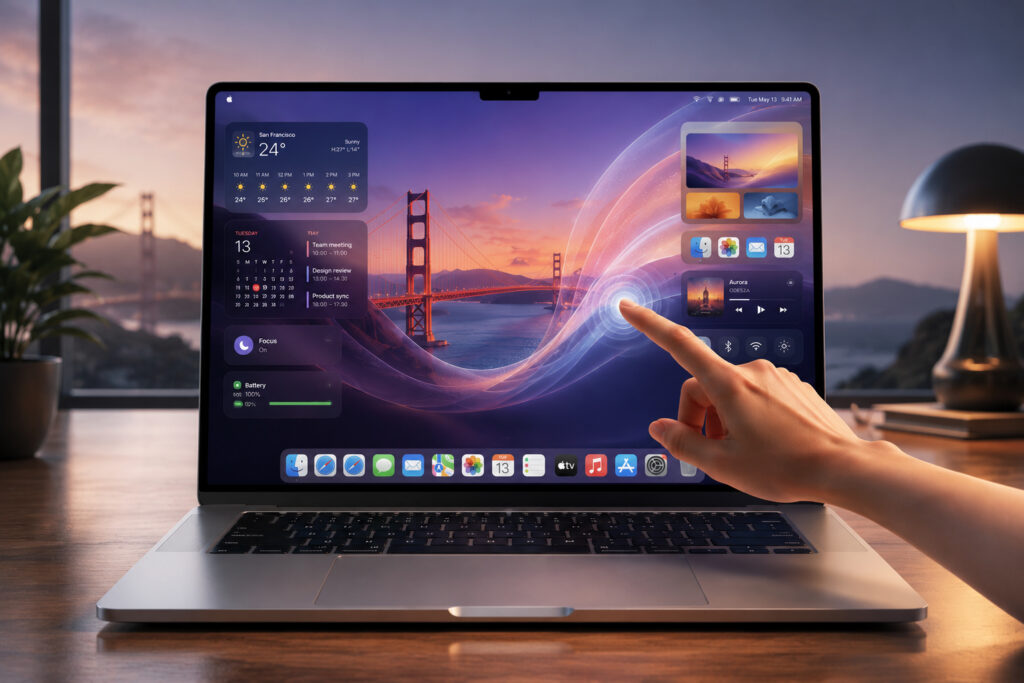 The touchscreen MacBook is now very close. Photo.