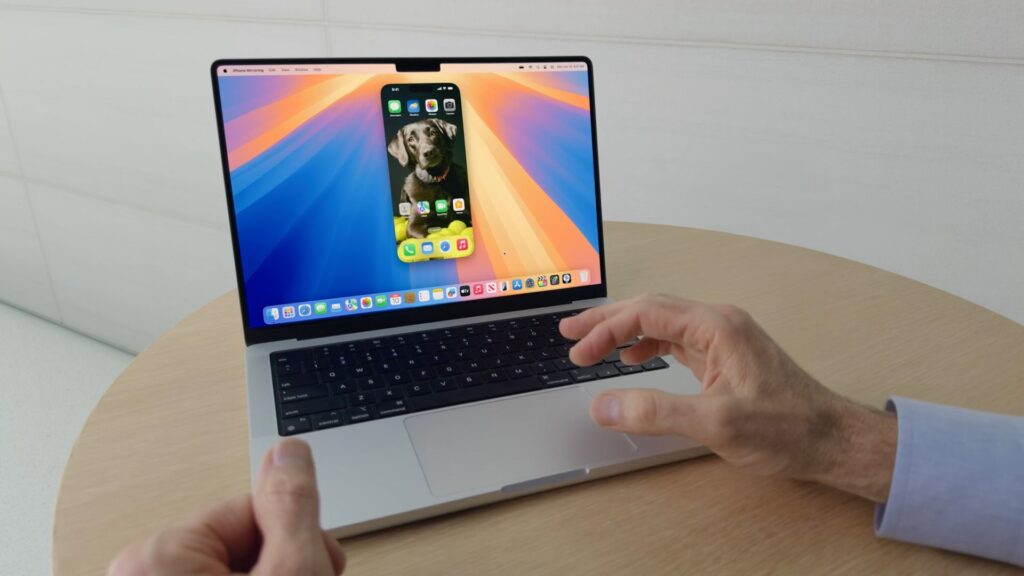 How to control iPhone through Mac after the update. iPhone Mirroring has been improved too. Photo.
