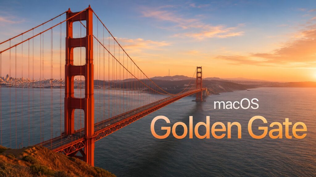 Why you can't install macOS Tahoe over Golden Gate. Golden Gate works a bit better than Tahoe, but complaints still exist. Photo.