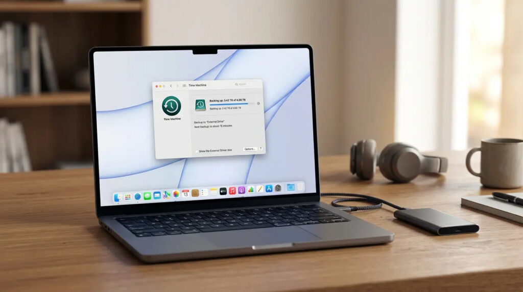 Why you can't install macOS Tahoe over Golden Gate. On the beta, it's better not to create backups and keep the version from the previous OS. Photo.