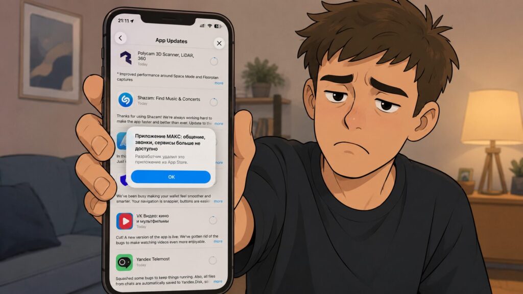 Will MAX work on iPhone. No more updates. Unless they find a loophole. Photo.
