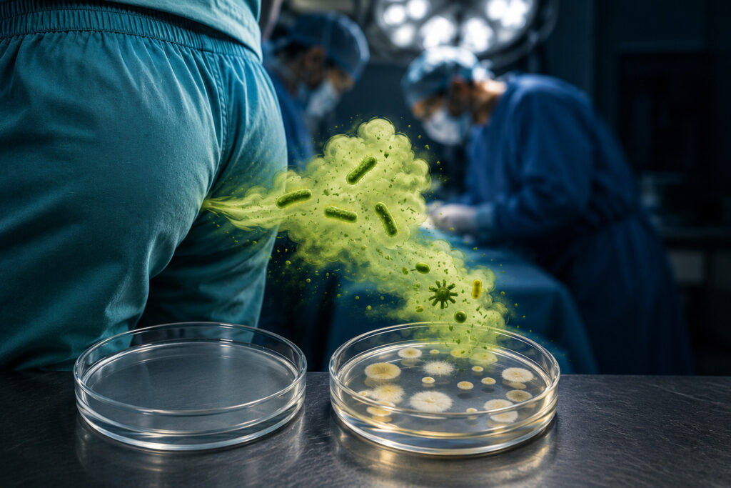 Can farts spread bacteria? Scientists conducted an experiment. Photo.