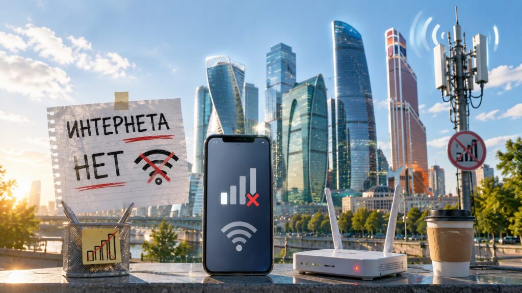 Moscow residents received messages saying that internet in the city will be unavailable today