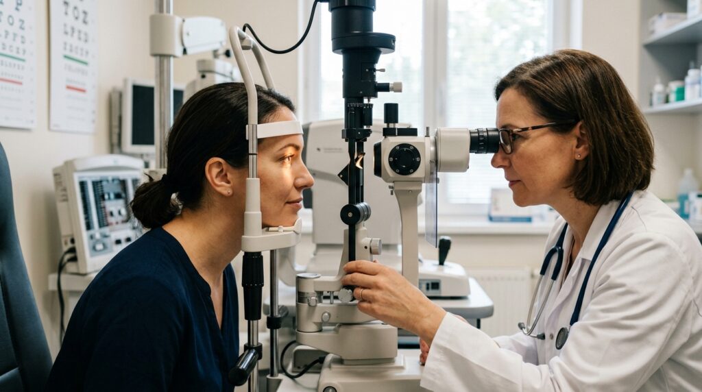 A sudden change in color of one eye is a reason to see an ophthalmologist