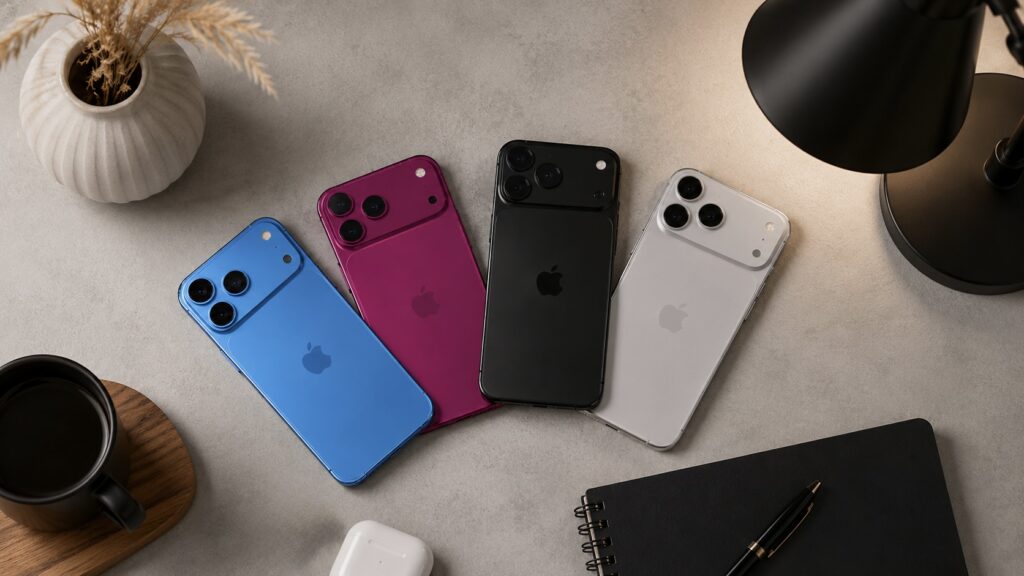 The full iPhone 18 Pro color palette before you. Photo.