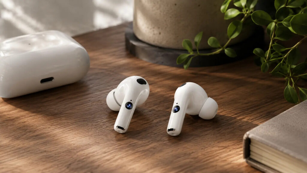 Mini cameras will appear in the stems of the earbuds