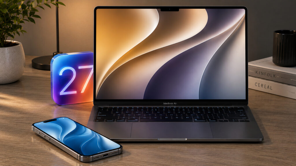 The wallpapers really do look stylish — you have to give Apple that. Photo.