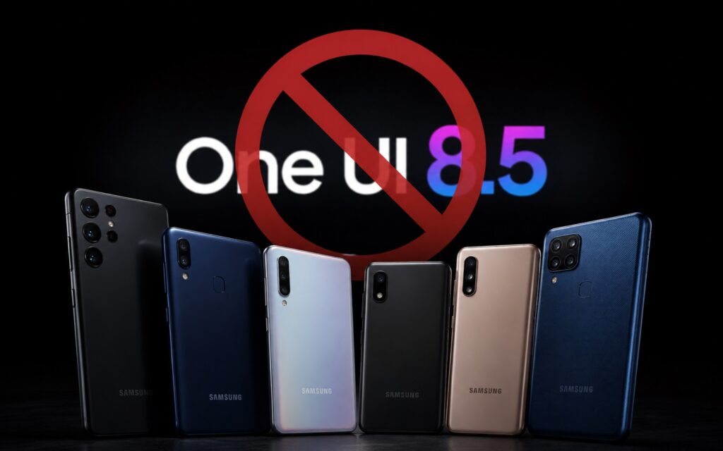 Full list of devices excluded from One UI 8.5