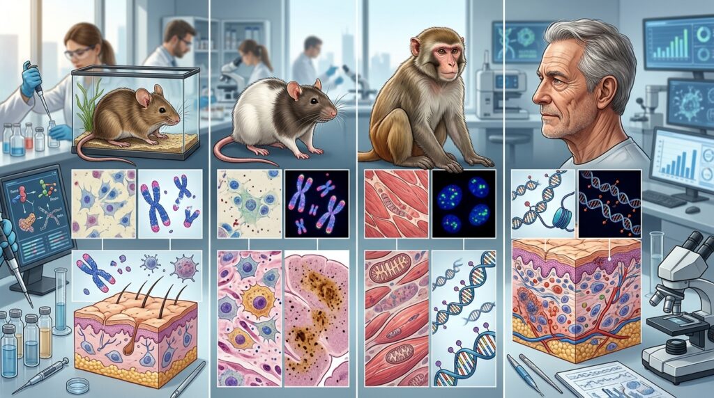 Aging markers turned out to be similar across four mammalian species
