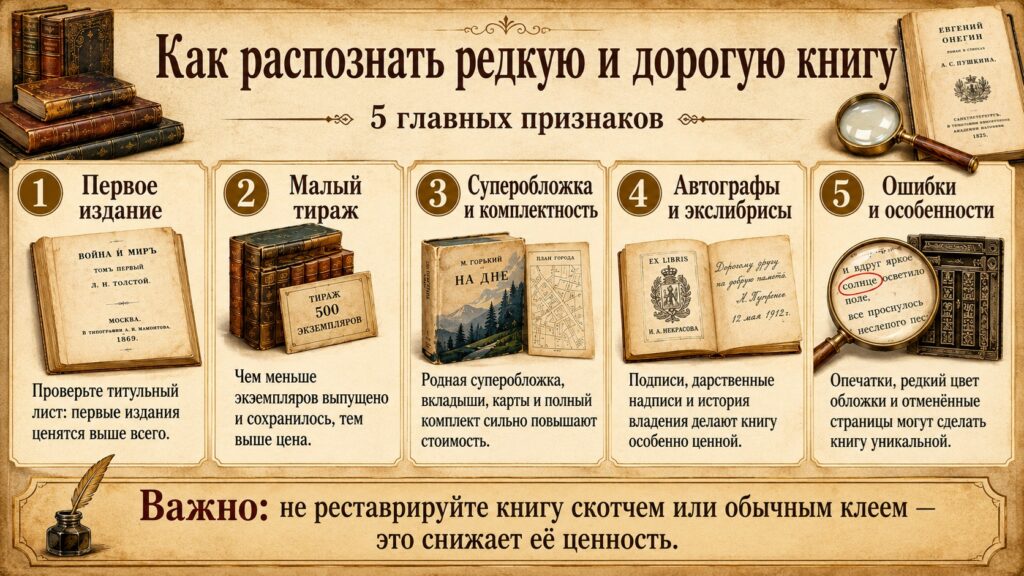 A guide on how to identify a rare and valuable book
