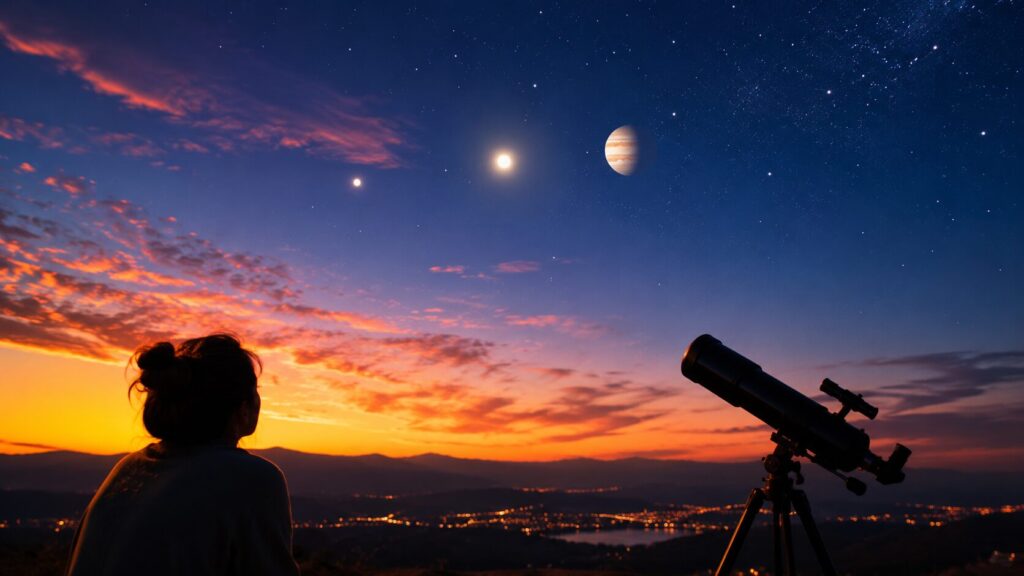 Planetary Parade: where and when to watch Mercury, Venus, and Jupiter. Photo.