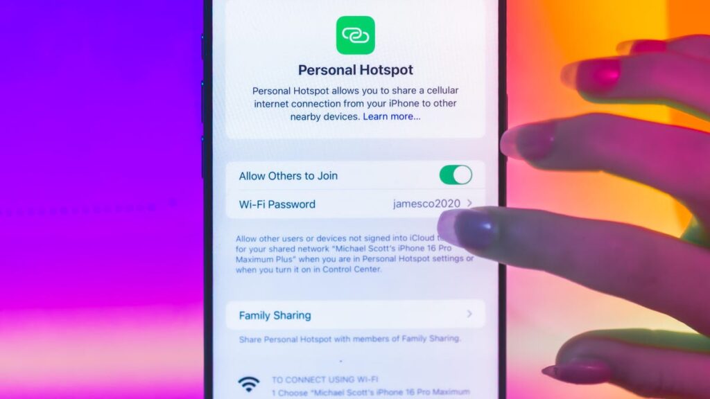 Flipping the toggle in settings isn't enough — you also need to actually connect from another device