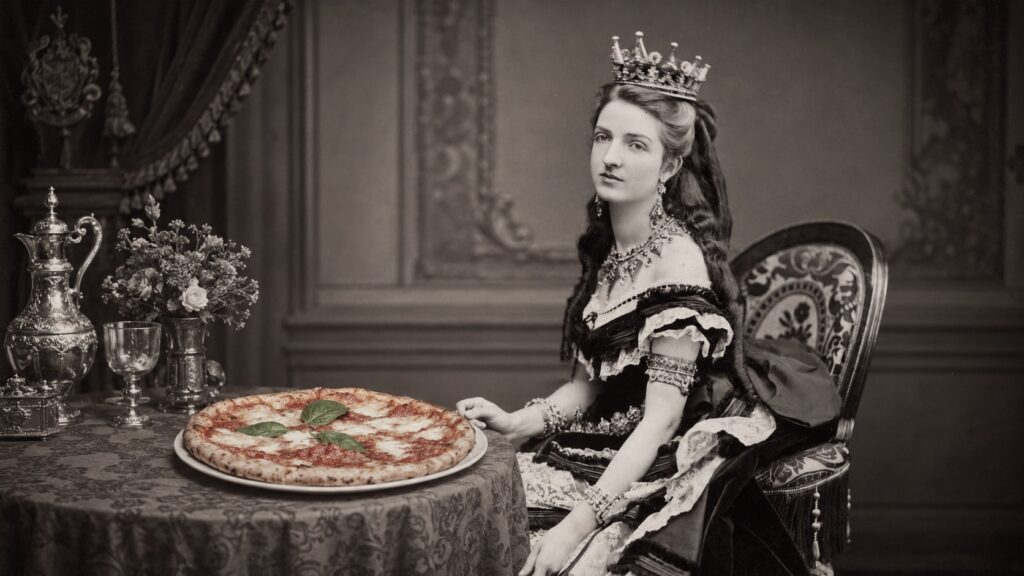 Margherita pizza was named after Queen Margherita of Savoy. Photo.