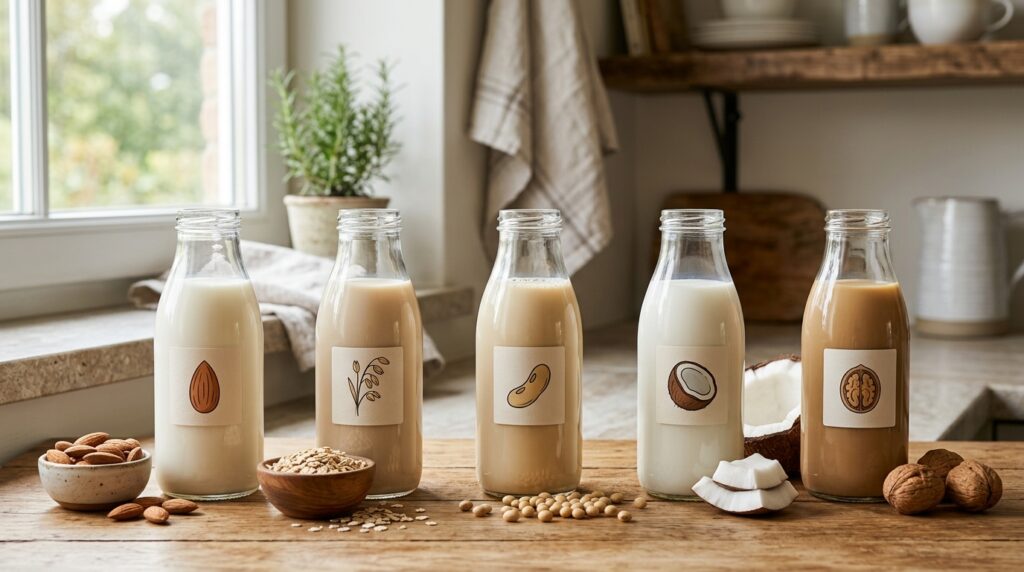 Today the selection of plant-based milk is huge — from almond to oat