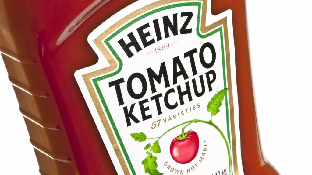 Why the number 57 is printed on Heinz ketchup bottles