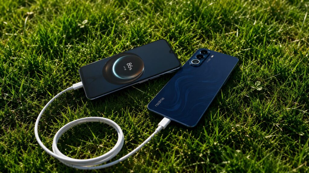 Thanks to reverse charging and its large battery, the phone can double as a power bank