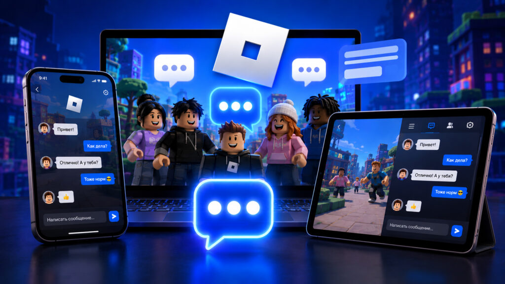 There's a lifehack for getting chat back in Roblox. Photo.