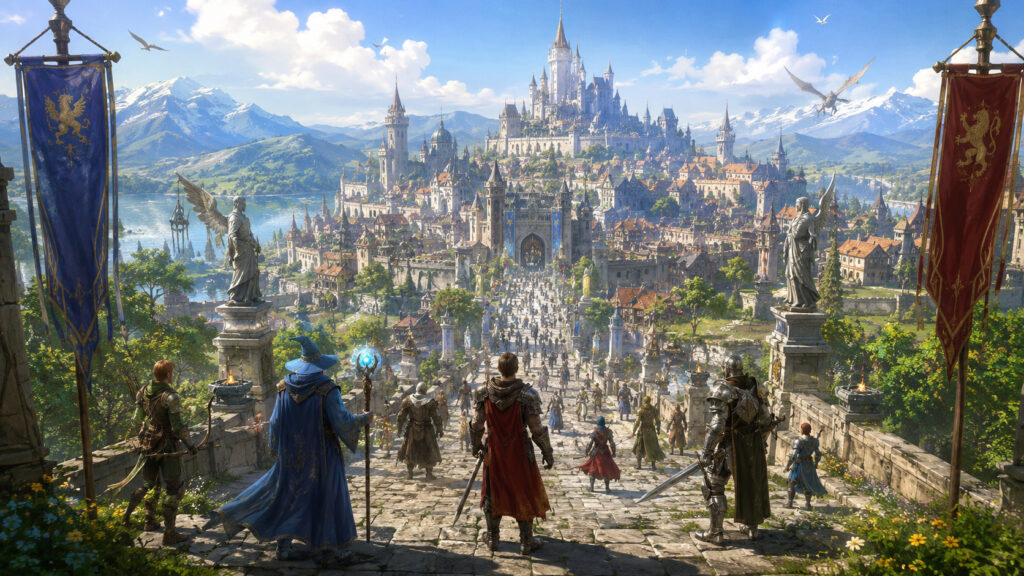 The first graphical MMORPGs. With the development of graphics, games began to look completely different. Photo.
