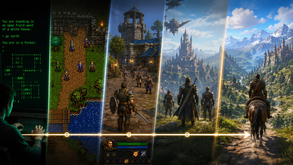 How online RPGs evolved. Photo.