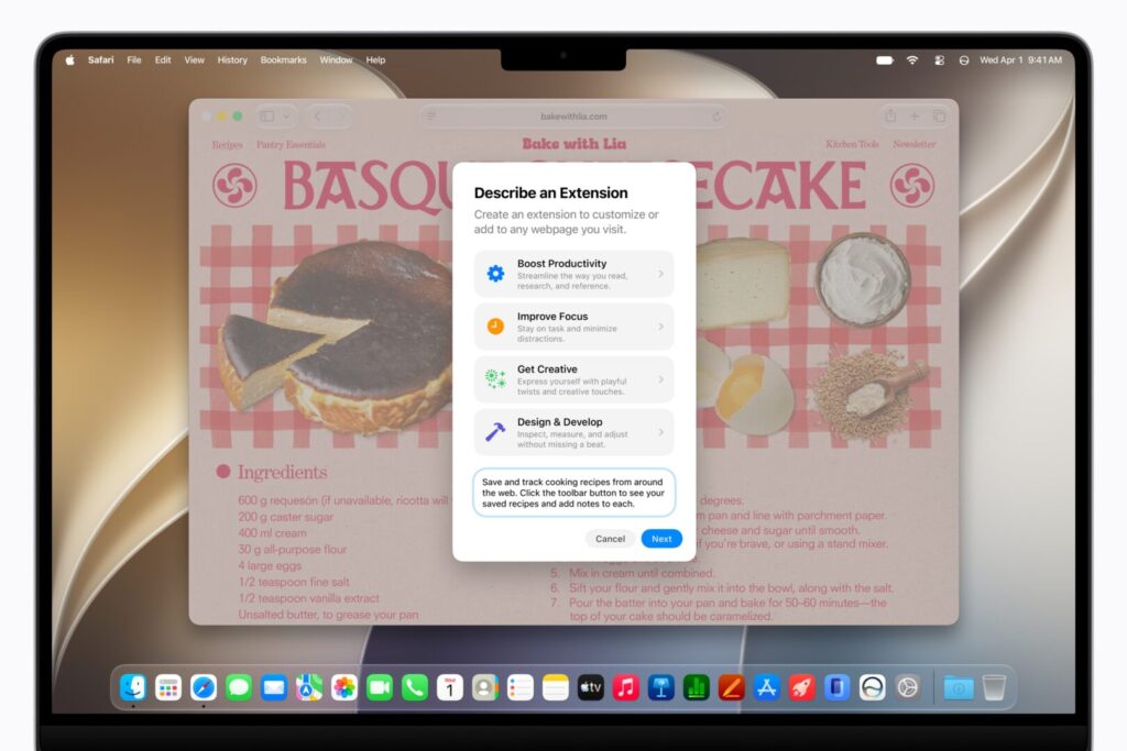 How to create an extension for Safari on iPhone. You can now create extensions yourself. Photo.