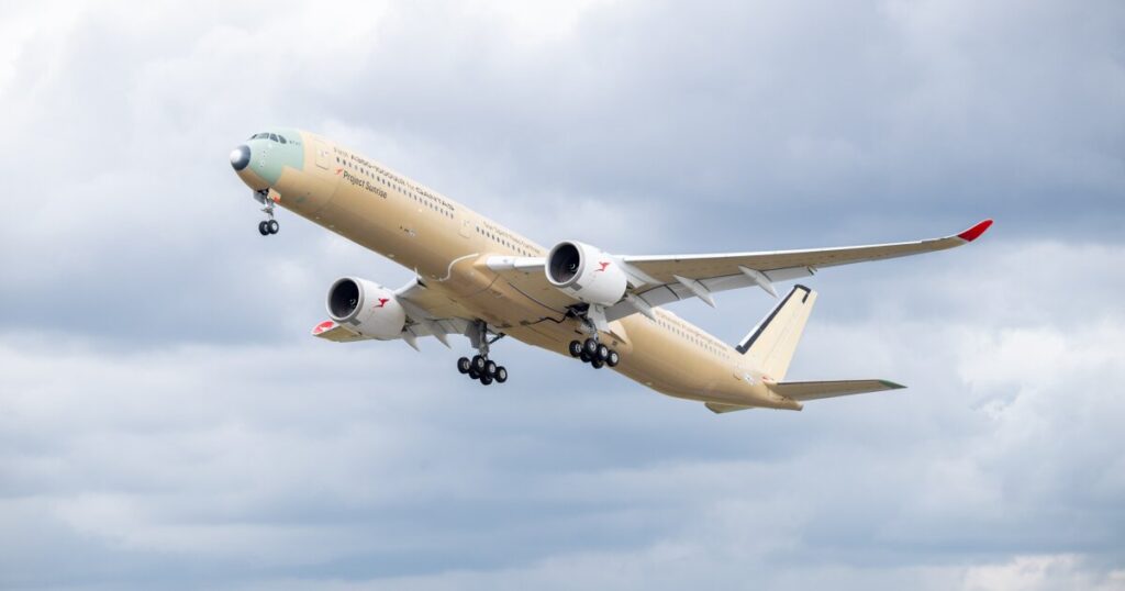 A350-1000ULR in the sky. Image source: New Atlas
