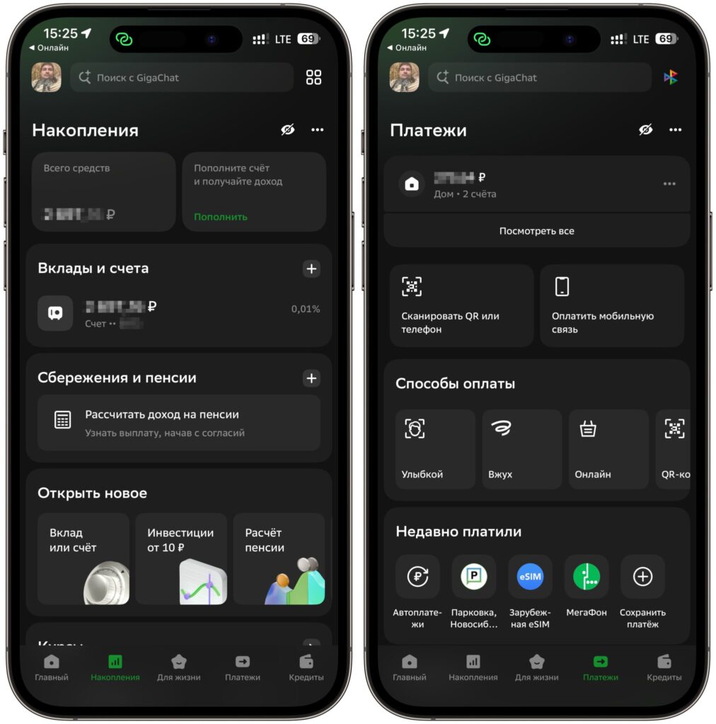 How to tell the official Sber app from a fake. All features work as they should. Photo.