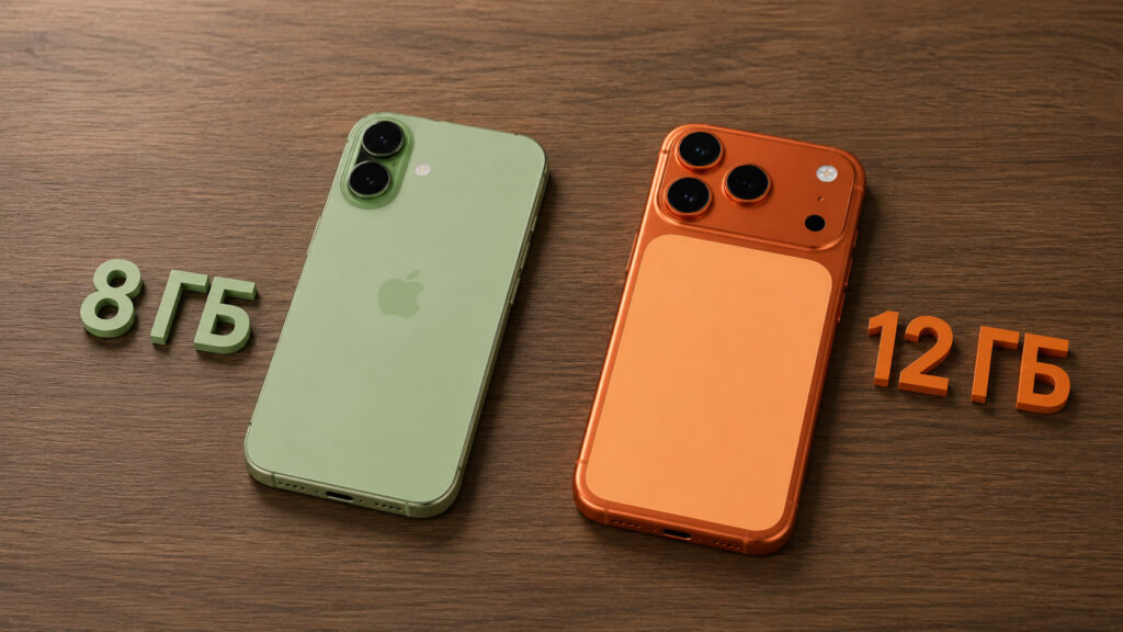 How iPhone 17 differs from iPhone 17 Pro. The main difference between iPhone 17 and iPhone 17 Pro. Photo.