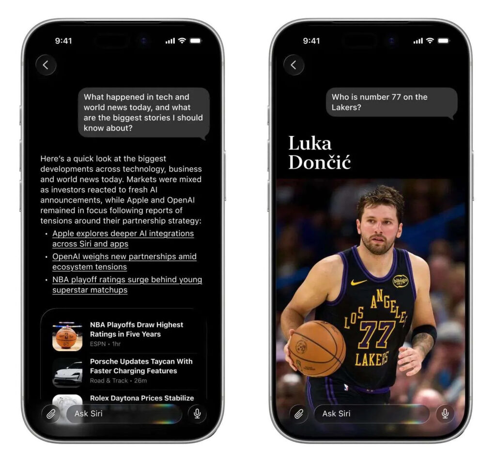 What the new Siri app looks like in iOS 27. Essentially, we're looking at a typical chatbot. Photo.