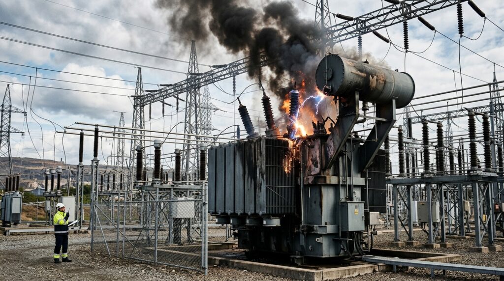 Induced currents can damage transformers and bring down the power grid