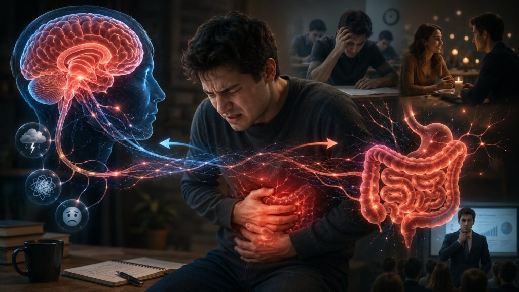 Stress makes many of us need to use the bathroom, and there is a scientific explanation for it. Photo.