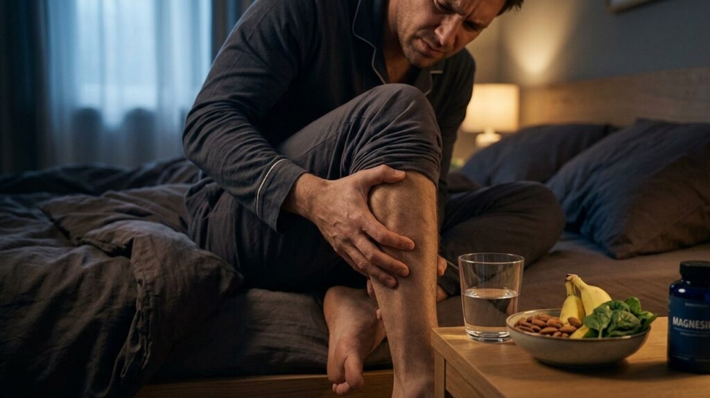 If your leg cramps up, it's not necessarily a magnesium deficiency. Photo.