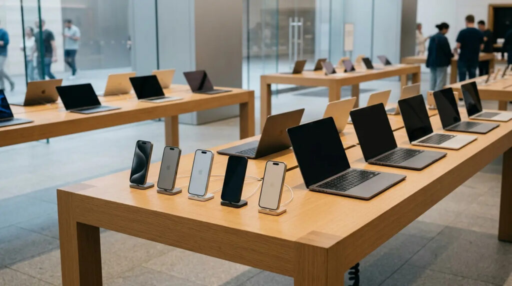 Smartphones and laptops are affected for now
