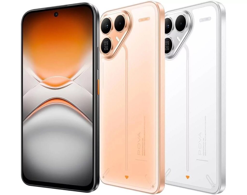 The smartphone is available in three colors. Image: Tecno