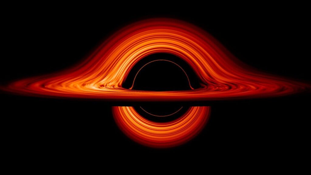 Scientists have discovered the first evidence of a black hole's event horizon. Photo.