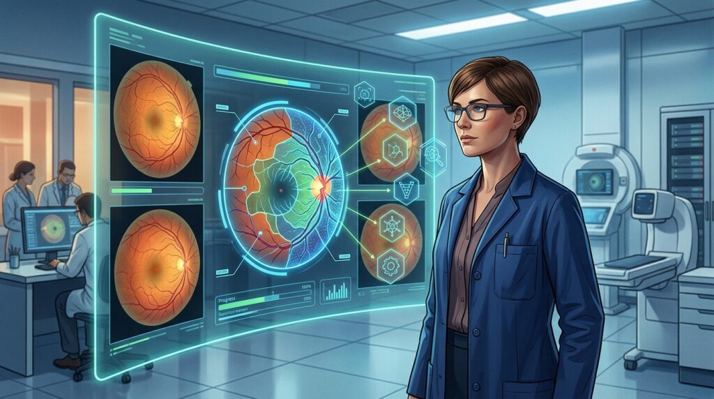 Artificial intelligence can find patterns in eye images that are invisible to a doctor