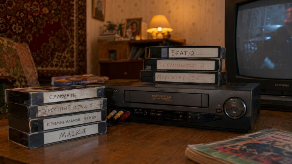 Most old VHS tapes are worth pennies, but there are valuable specimens. Photo.