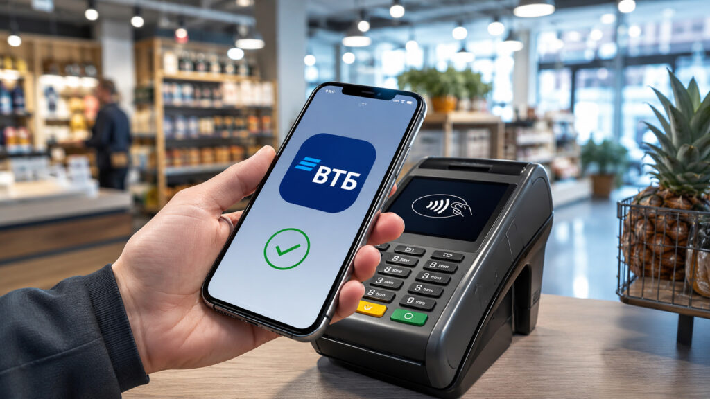 Now you can pay via Bluetooth with VTB cards too. Photo.
