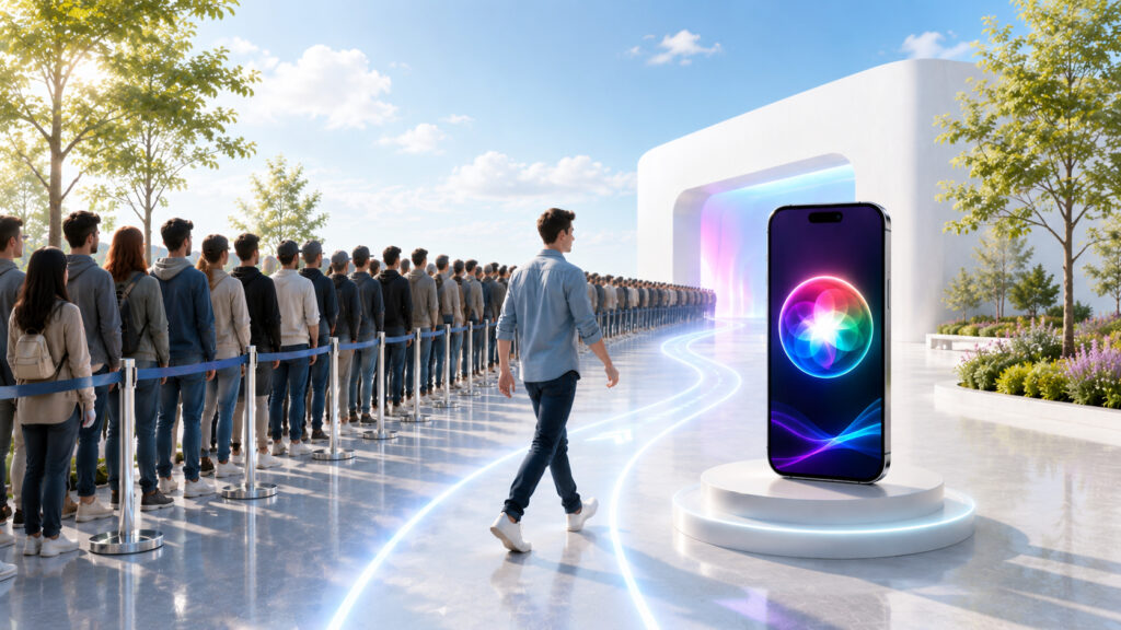 There's a small trick to skip the Siri queue. Photo.