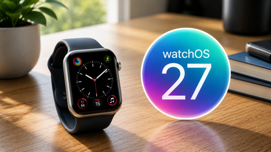 Exploring the new watchOS 27 features. Photo.