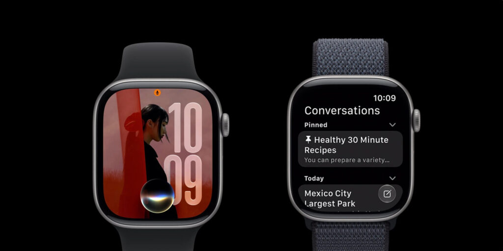 Siri AI on Apple Watch: what the new assistant can do in watchOS 27. Siri will have a dedicated app. Photo.