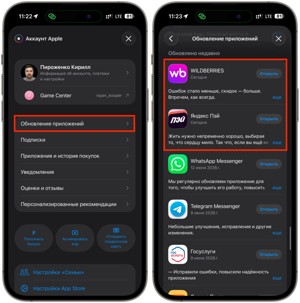 How to keep Wildberries and Yandex Pay on your iPhone. Make sure to update your apps. Photo.