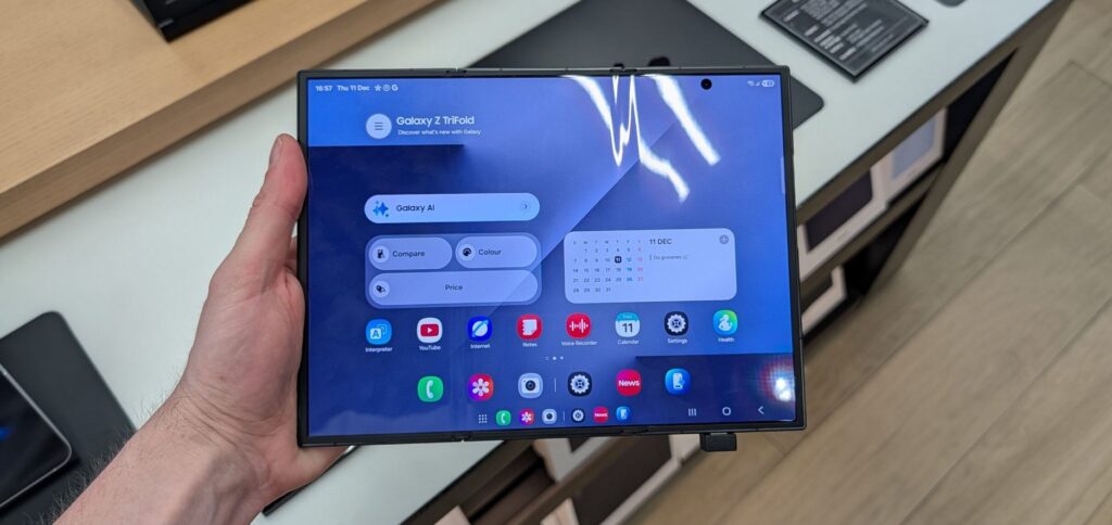 The new wide-format Galaxy Fold version is also expected to launch this year