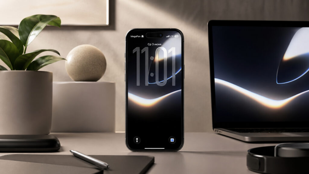 Apple made gorgeous wallpapers. Photo.