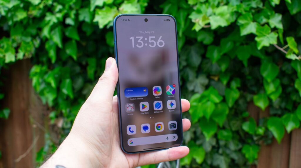 From the front, the Xiaomi 17T is indistinguishable from a flagship