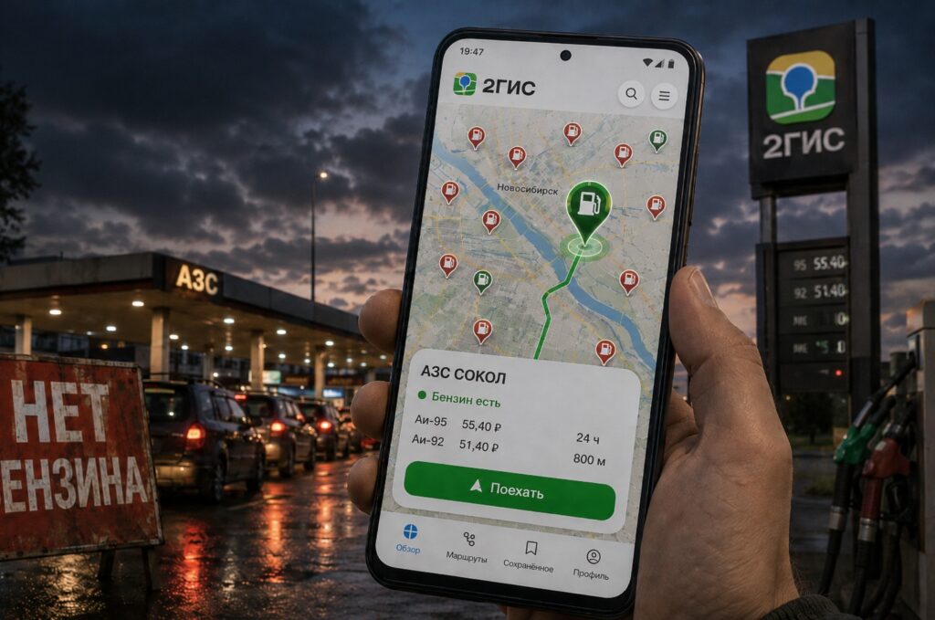 Now you can search for fuel right in 2GIS