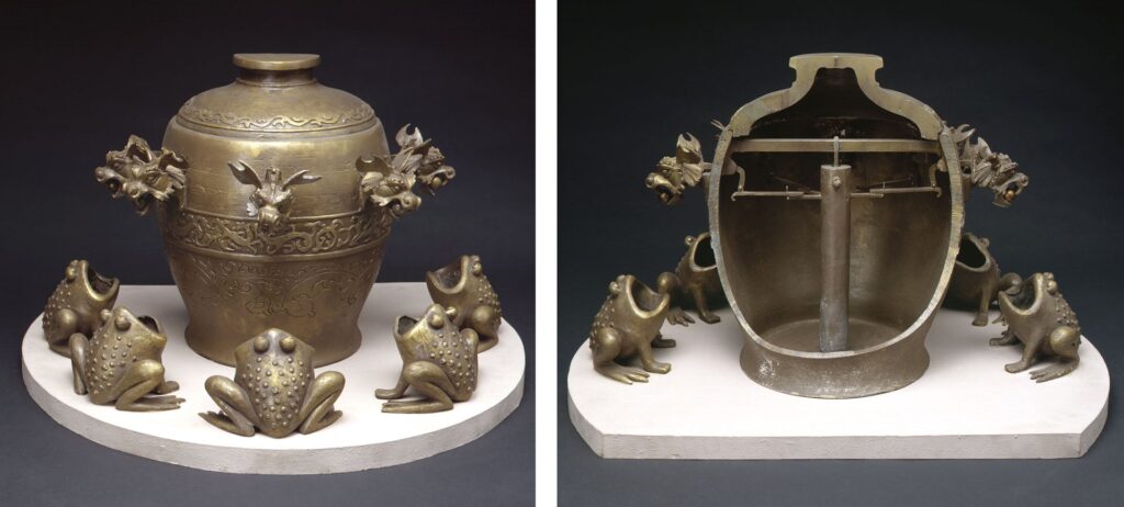 Zhang Heng's seismoscope, 132 AD. Photo.
