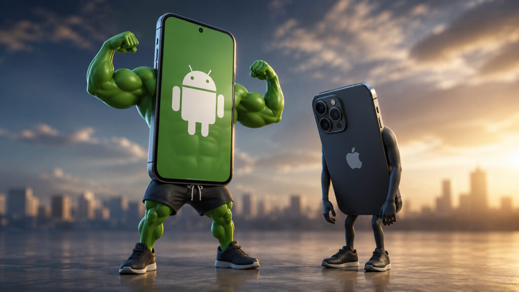 Android has several features that still haven't made it to iPhone. Photo.